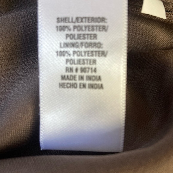 Lovely mocha colored polka dot dress. Cute with boots & a cardigan! - Picture 8 of 9